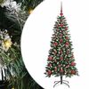 vidaXL Uměl&yacute; v&aacute;nočn&iacute; stromeček Zelen&aacute; 120 cm PVC, plast a ocel
