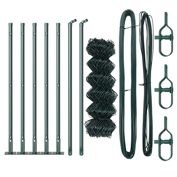 vidaXL Plotov&yacute; sloupek. Zelen&aacute; 10 x 0,6 m (60 x 60 mm s&iacute;ťovina)