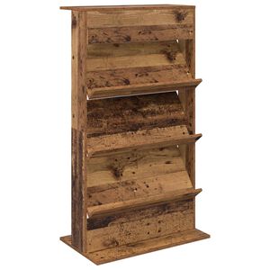 vidaXL Reg&aacute;l na časopisy Star&eacute; dřevo 70 x 41 x 126 cm Kompozitn&iacute; dřevo