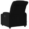 vidaXL Elektrick&eacute; mas&aacute;žn&iacute; polohovac&iacute; křeslo čern&eacute; textil
