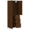 vidaXL Skř&iacute;ň highboard hněd&yacute; dub 69,5 x 34 x 180 cm kompozitn&iacute; dřevo