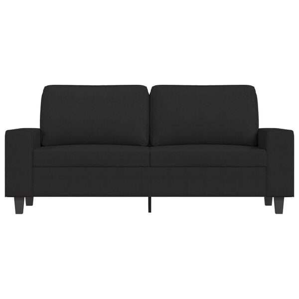 vidaXL 2m&iacute;stn&aacute; pohovka čern&aacute; 140 cm textil