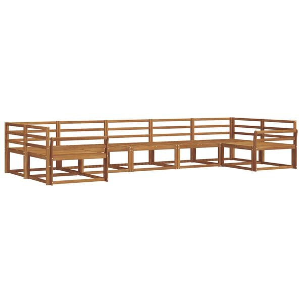 vidaXL Venkovn&iacute; pohovkov&aacute; souprava 7 pcs Př&iacute;rodn&iacute;