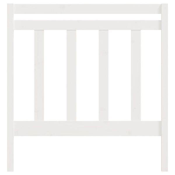 vidaXL Čelo postele bílé 106 x 4 x 100 cm masivní borovice