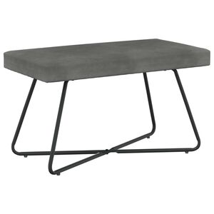 vidaXL lavice Tmavě &scaron;ed&aacute; 80 x 40 x 45 cm Samet