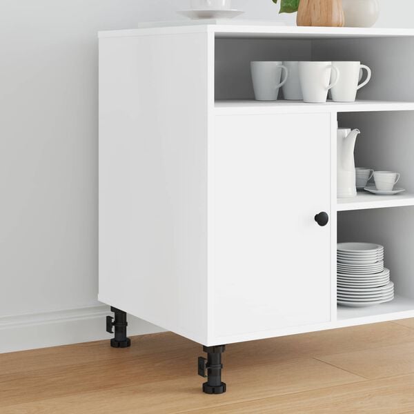 vidaXL N&aacute;bytkov&eacute; nohy Nastaviteln&aacute; 12 pcs Čern&aacute; 46 x 46 x 128 mm PP