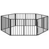 vidaXL Ps&iacute; br&aacute;na 6 pcs Čern&yacute; 100 x 60 cm Pozinkovan&aacute; ocel