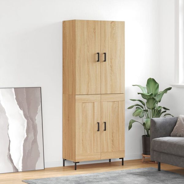 vidaXL Skř&iacute;ň highboard dub sonoma 69,5 x 34 x 180 cm kompozitn&iacute; dřevo