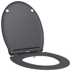 vidaXL Toaletn&iacute; prkno Antracit 47 x 37,5 x 3,8 cm Duroplast