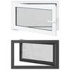 vidaXL Okeno do suter&eacute;nu RISOR 100 x 60 cm PVC a sklo Antracitov&aacute;