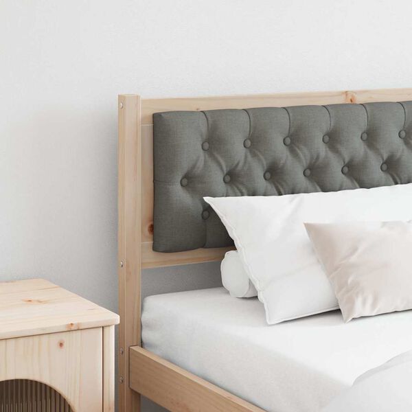 vidaXL Čelo postele hněd&aacute; a tmavě &scaron;ed&aacute; 200 cm Masivn&iacute; borovicov&eacute; dřevo