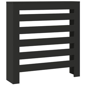 vidaXL Kryt na radi&aacute;tor čern&yacute; 78 x 20 x 82 cm kompozitn&iacute; dřevo