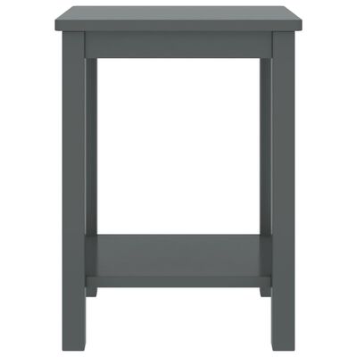 vidaXL Noční stolek tmavě šedý 35 x 30 x 47 cm masivní borové dřevo