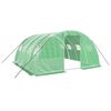 vidaXL Sklen&iacute;k s ocelov&yacute;m r&aacute;mem zelen&yacute; 16 m&sup2; 4 x 4 x 2 m