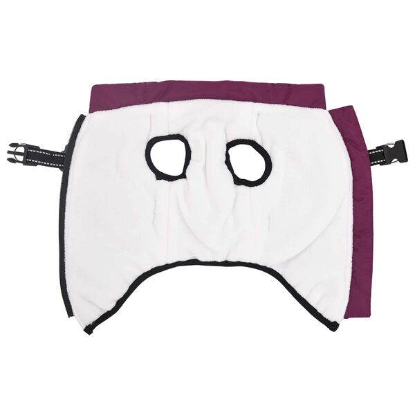 vidaXL Ps&iacute; kab&aacute;t s postrojem Fialov&aacute; L36 Fleece a polyester