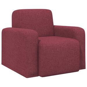 vidaXL křeslo V&iacute;no Červen&eacute; Textil
