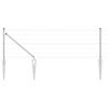 vidaXL Plot s sloupkem Stř&iacute;brn&aacute; 0,8 x 25 m Ocel
