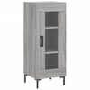 vidaXL Skř&iacute;ň highboard &scaron;ed&aacute; sonoma 34,5 x 34 x 180 cm kompozitn&iacute; dřevo