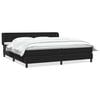 vidaXL Postel Box Spring s matracemi čern&aacute; 180x210 cm samet