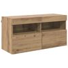 vidaXL TV wall cabinet 80 x 30 x 40 cm Artisanov&yacute; dub Kompozitn&iacute; dřevo