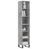 vidaXL Skř&iacute;ň highboard betonově &scaron;ed&aacute; 34,5x32,5x180 cm kompozitn&iacute; dřevo
