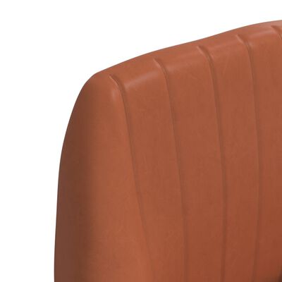 vidaXL Barové židle 2 ks světle hnědé umělá kůže