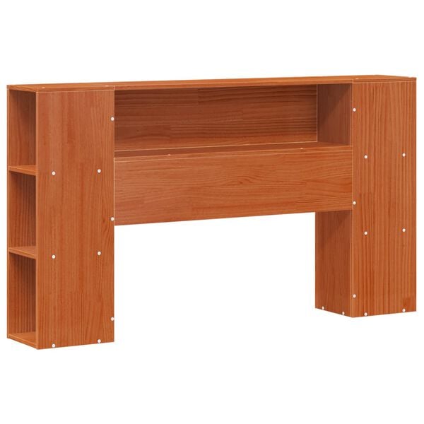 vidaXL Postelov&yacute; r&aacute;m s &uacute;ložn&yacute;m čelem s čelo Voskově hněd&aacute; 140 x 190 cm