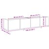 vidaXL TV wall cabinet N&aacute;stěnn&yacute; 2 pcs Artisanov&yacute; dub 80 x 35 x 31 cm