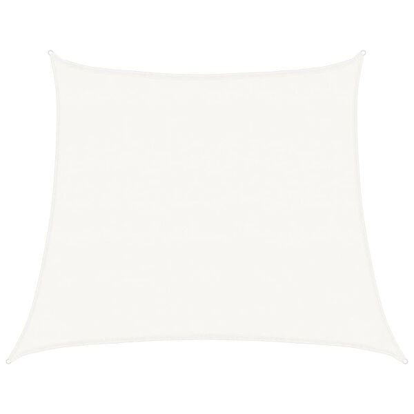 vidaXL St&iacute;n&iacute;c&iacute; plachta 160 g/m&sup2; b&iacute;l&aacute; 4/5 x 4 m HDPE