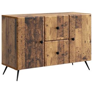 vidaXL Serv&iacute;rovac&iacute; skř&iacute;ň se z&aacute;suvkou Star&eacute; dřevo 89 x 34,5 x 60 cm