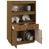vidaXL Skříň highboard medově hnědá 67x40x108,5 cm masivní borovice