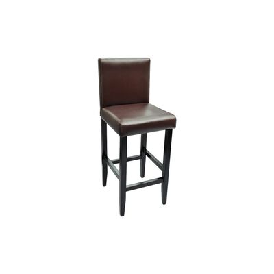 vidaXL Barové stoličky 6 ks tmavě hnědé umělá kůže