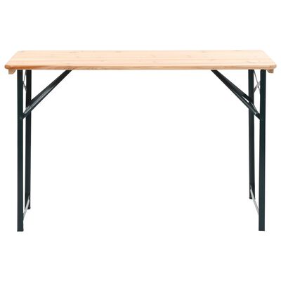 vidaXL Skládací pivní set stůl se 2 lavicemi 118 cm jedlové dřevo