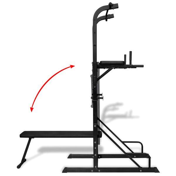 Posilovac&iacute; bradla s hrazdou a lavic&iacute; na bři&scaron;n&iacute; svalstvo