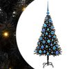 vidaXL V&aacute;nočn&iacute; stromeček Čern&aacute; 120 cm PVC