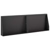 vidaXL Opěrn&aacute; zeď 2 ks 60 x 12 x 50 cm Ocel Čern&aacute;