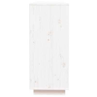 vidaXL Příborník bílý 110,5 x 35 x 80 cm masivní borové dřevo