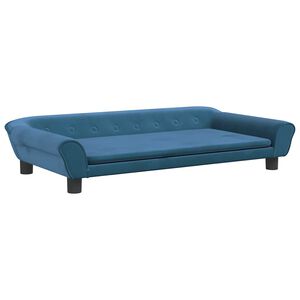 vidaXL Pel&iacute;&scaron;ek pro psy modr&yacute; 100 x 50 x 21 cm samet