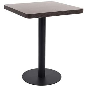 vidaXL Bistro stolek tmavě hněd&yacute; 60 x 60 cm MDF