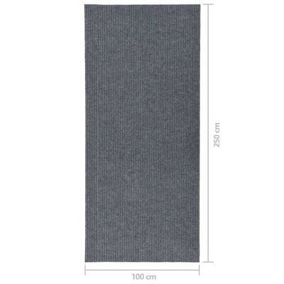 vidaXL Běhoun čisticí zóna 100 x 250 cm šedý