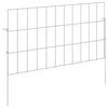 vidaXL Zahradn&iacute; plot se sloupky 48 pcs 55 x 30 cm Mesh Stř&iacute;brn&aacute;