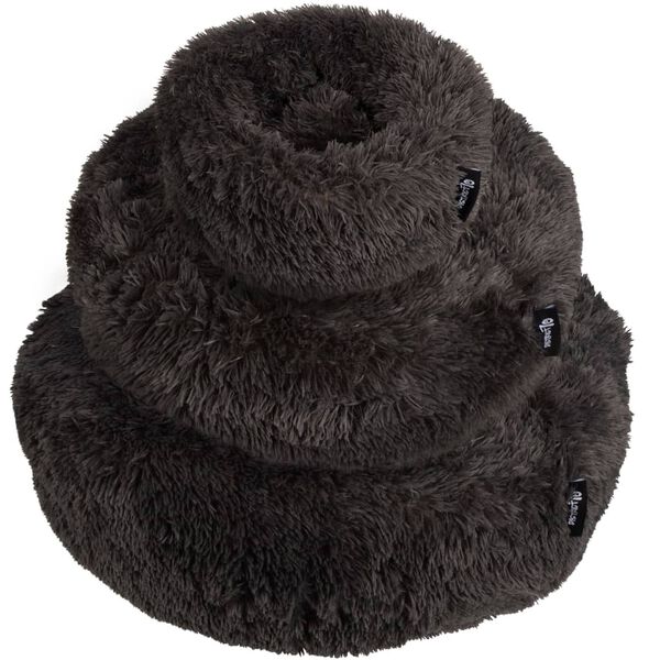 DISTRICT70 Pel&iacute;&scaron;ek pro dom&aacute;c&iacute; mazl&iacute;čky FUZZ tmavě &scaron;ed&yacute; M