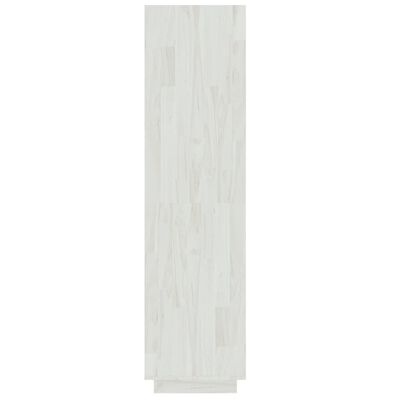 vidaXL Knihovna / dělicí stěna bílá 40 x 35 x 135 cm masivní borovice