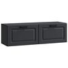vidaXL N&aacute;stěnn&aacute; TV skř&iacute;ň Čern&aacute; 98 x 31 x 30 cm Kompozitn&iacute; dřevo