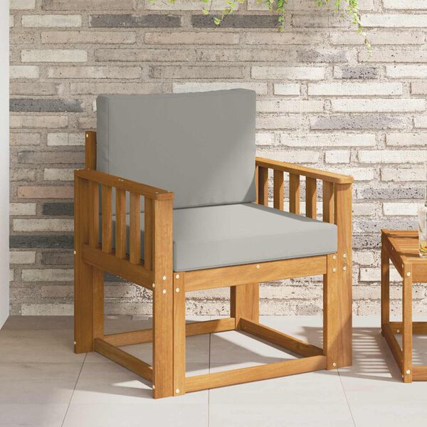 vidaXL Venkovn&iacute; pohovka Masivn&iacute; ak&aacute;ciov&eacute; dřevo a polyester