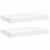 vidaXL Plovouc&iacute; n&aacute;stěnn&eacute; police 2 ks b&iacute;l&eacute; 40 x 23,5 x 3,8 cm MDF
