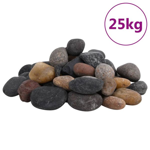 vidaXL Le&scaron;těn&eacute; obl&aacute;zky 25 kg mix barev 5&ndash;8 cm