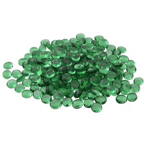 vidaXL Skleněn&yacute; nugget 17-19 mm Zelen&aacute; Sklo