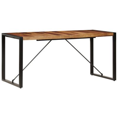 vidaXL Jídelní stůl 160 x 80 x 75 cm masivní sheeshamové dřevo