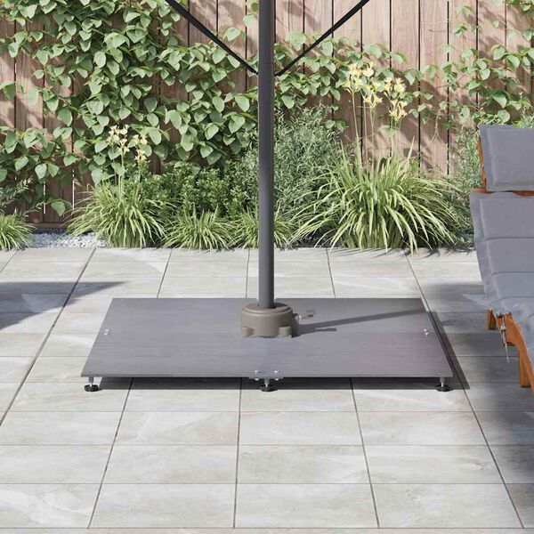 vidaXL Z&aacute;kladna pro slunečn&iacute;k Tmavě &scaron;ed&yacute; dřevěn&yacute; vzhled